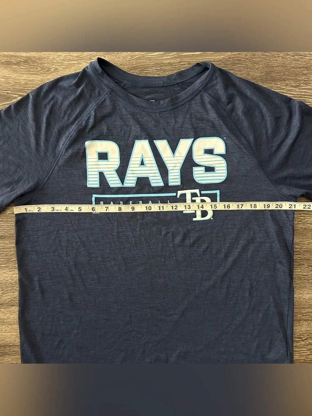 Tampa Bay Rays Navy Dark Blue Shirt Men’s L TB Baseball Graphic Athletic Workout